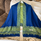 Sininen / vihreä pashmina hartiahuivi - pikkukuva 1