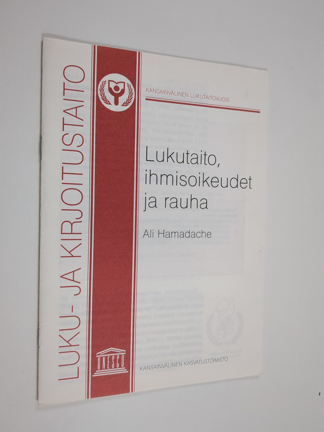 Ali Hamadache : Lukutaito, ihmisoikeudet ja rauha - kansi...