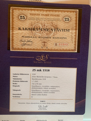 25 markka 1918