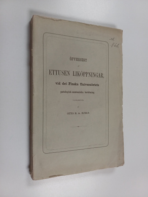 Otto Eduard August Hjelt : Öfversigt af ettusen liköppnin...