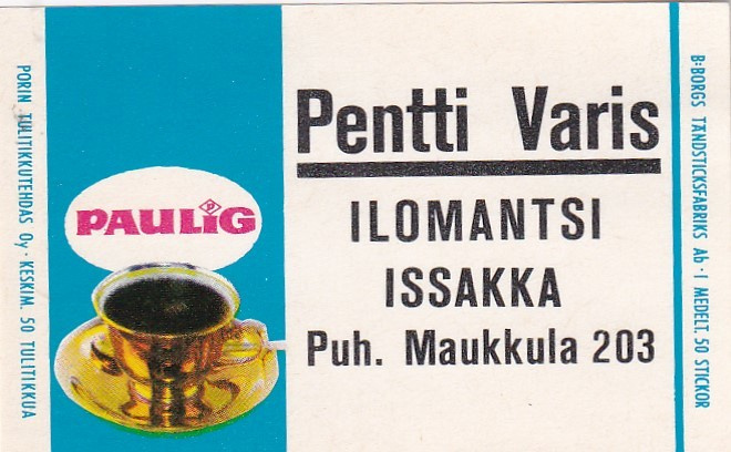 Ilomantsi, Issakka, Pentti Varis , Paulig     7/3