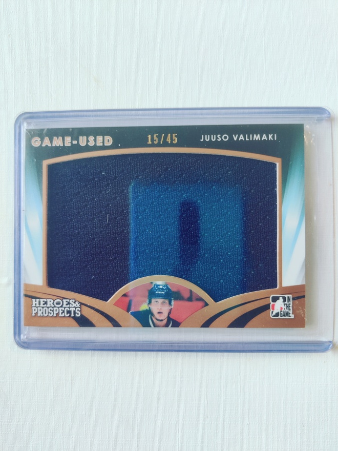 Juuso Välimäki - 15-16 Heroes & Prospects Game-Used Jersey