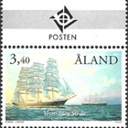 Åland 1999 Vehnäreitti 3,40 mk välilöpari logo ** LaPe 155 - pikkukuva 1