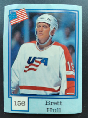 1992 Semic Snickers #156 Brett Hull
