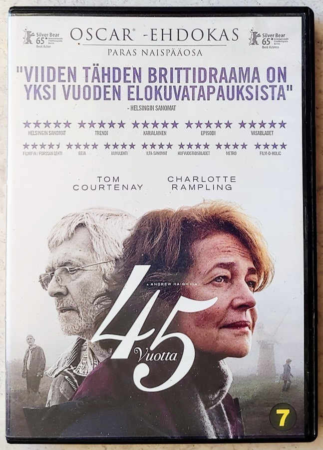 45 VUOTTA – Suomalainen DVD 2015 - Andrew Haigh: 45 Years