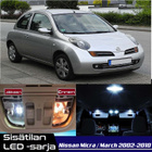 Nissan Micra (K12) Sisätilan LED-sarja 3-osainen - pikkukuva 1