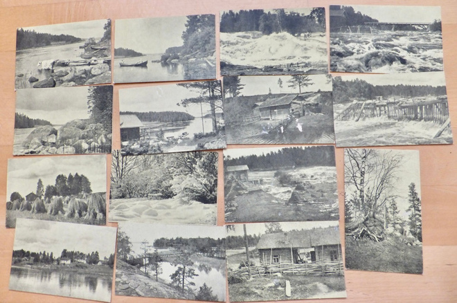 15 VANHAA Postikorttia Suomalaiset Maisemat n. 1919