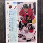1990-91 Upper Deck Jeremy Roenick RC Chicago Blackhawks - pikkukuva 2