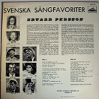 EDVARD PERSSON :: SVENSKA SÄNGFAVORITER :: VINYYLI LP - pikkukuva 2