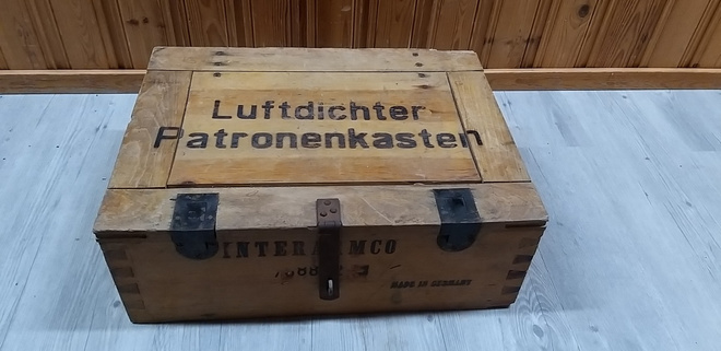 Saksalainen 7,92mm patruunalaatikko