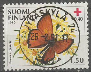 1990 PR 1,50 mk  loisto JYVÄSKYLÄ -91