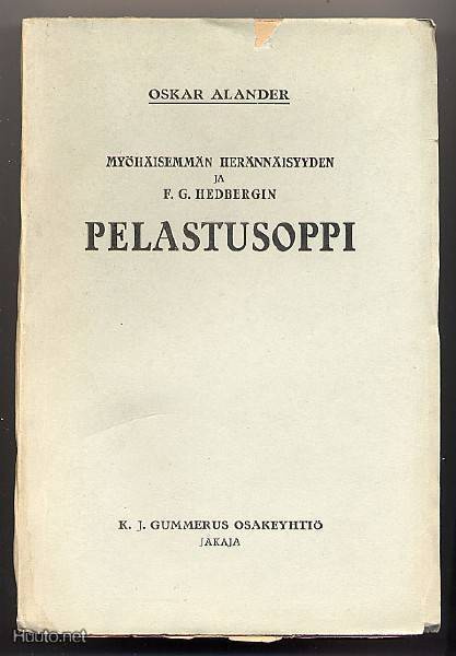Alander, Oskar: Pelastusoppi (1.p.,nid.,1927)