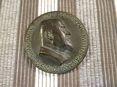 Juhani Jaakko Karvonen 70 V mitali 20.10.1933.