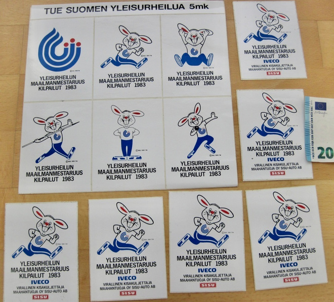 12 VANHAA Tarraa Yleisurheilu MM-kisat Helsinki 1983