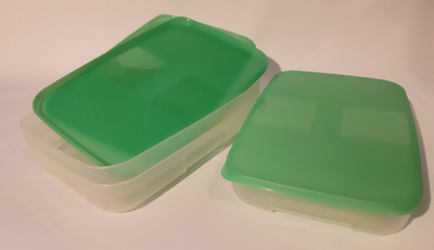 Tupperware Pakastusrasia 3 x 650 ml vihreäkantiset