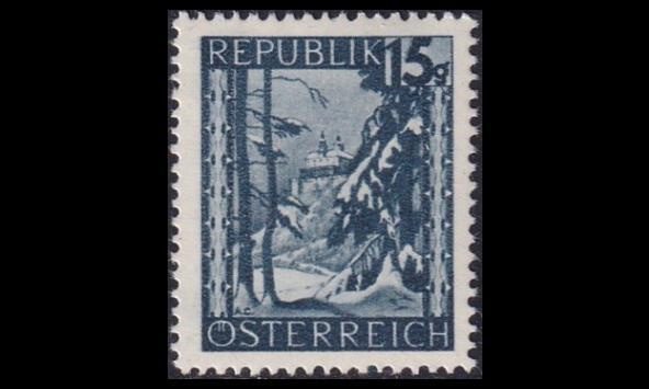 Itävalta 748 ** Käyttösarja maisemia 15 g (1945)