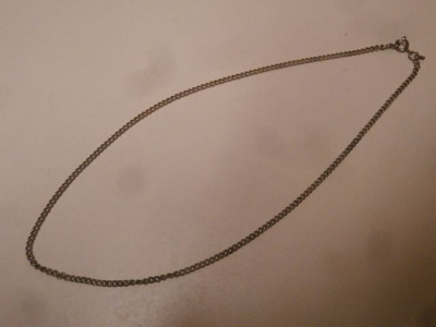 Kaulaketju 5. Hopeanvärinen kaulaketju, 40 cm