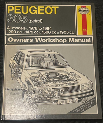 Haynes 538 Peugeot 305 1978 - 1984 korjausopas