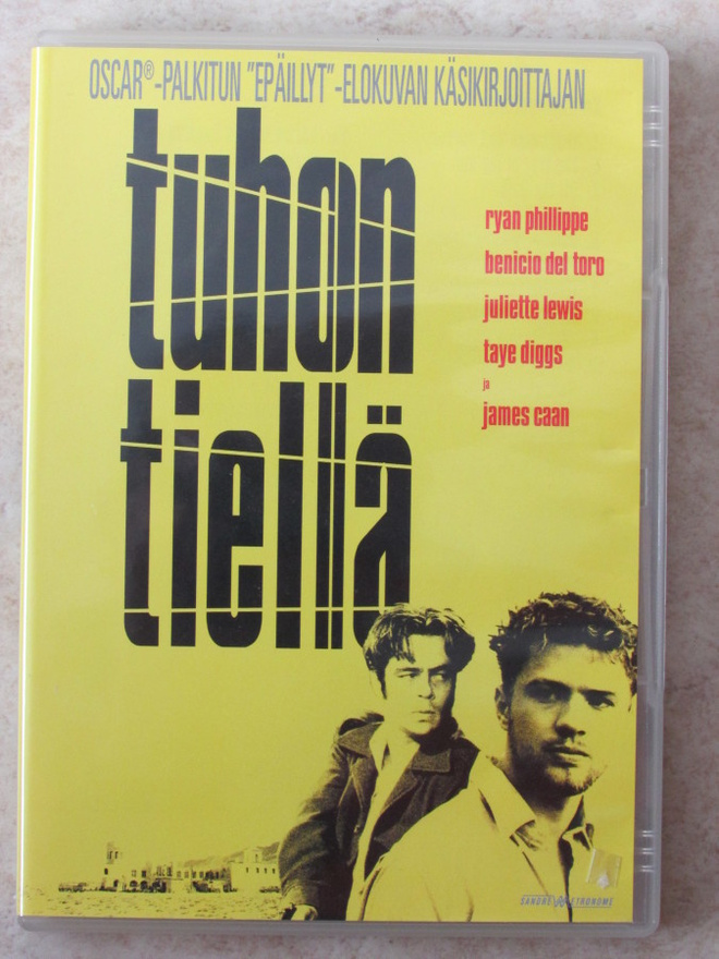 Tuhon tiellä, DVD. Benicio del Toro