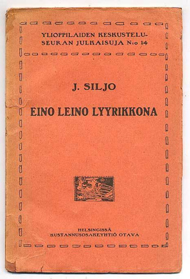 J. Siljo: Eino Leino lyyrikkona (1.p.,1912)