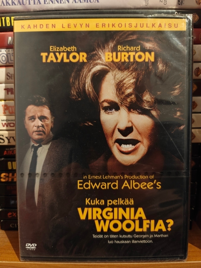 Kuka pelkää Virginia Woolfia? (1966) 2DVD Suomijulkaisu