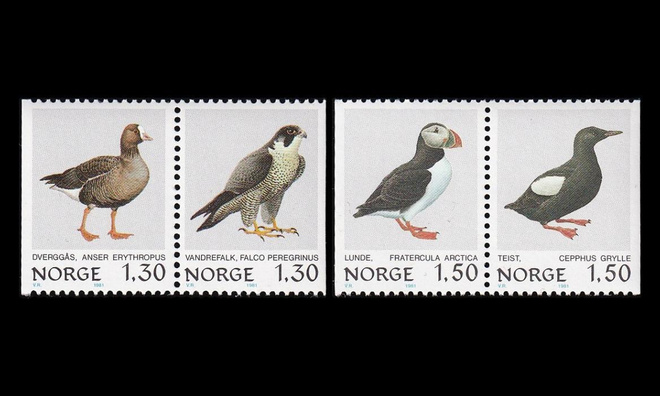 Norja 827-30 ** Lintuja (1981)