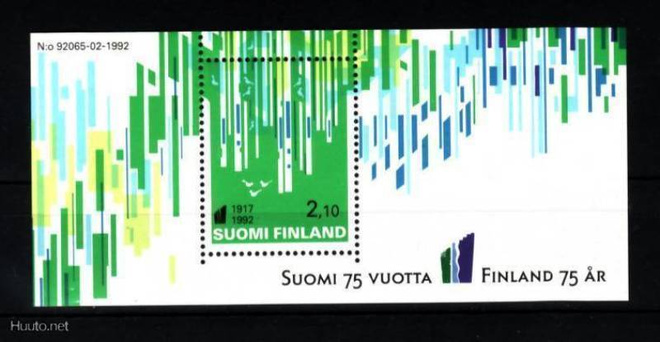 Suomi v 1992, SUOMI 75 VUOTTA, postituore blokki