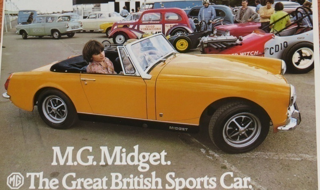 1972 MG Midget  esite - KUIN UUSI - 12 sivua
