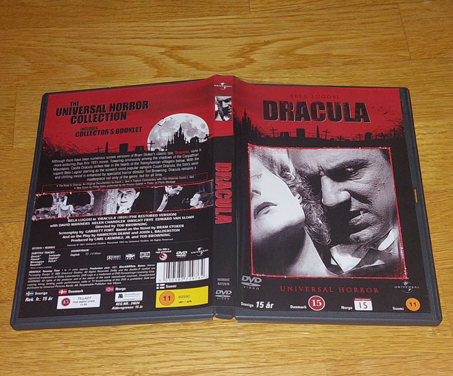 DRACULA DVD BELA LUGOSI UNIVERSAL HORROR COLLECTION