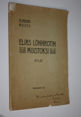 Eemil (toim.) Forsgren : Eliaksen muisto, 10.10.1902 : El...