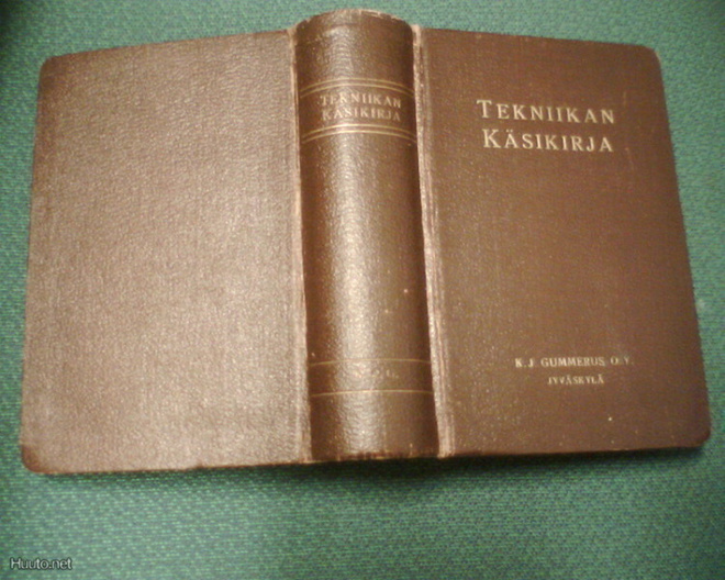 Sulo Heiniö toim. TEKNIIKAN KÄSIKIRJA ( 4 p. 1937 ) Sis.pk:t
