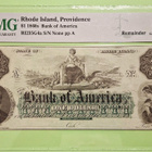 USA 1 $ 1860s Rhode Island, Providence, PMG 65 UNC EPQ - pikkukuva 1