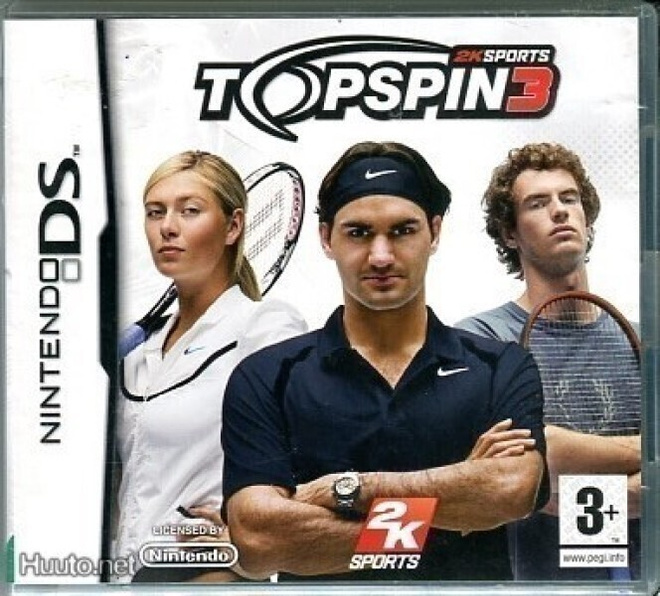 * Top spin 3 2DS/DS/3DSXL/DSi/DSlite/3DS Uusi Lue Kuvaus