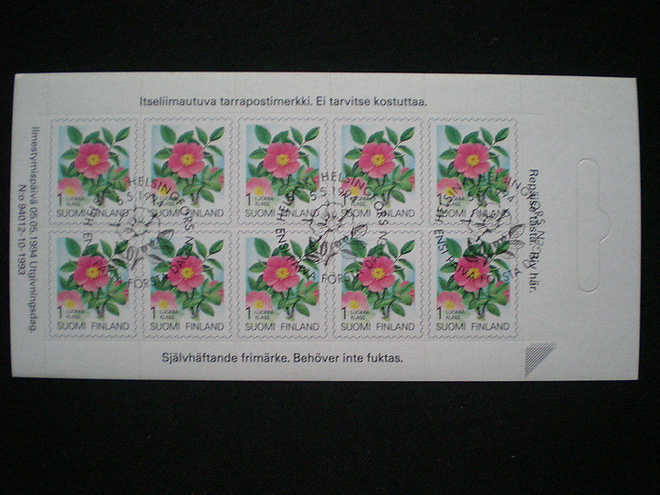 FDC-leimattu arkki Karjalan ruusu 1994 - LaPe 1245 o