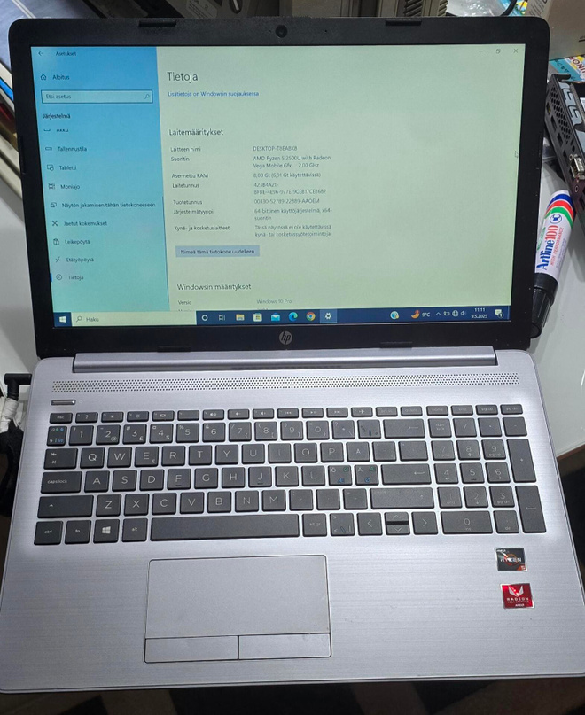 Hp 255 G7, ryzen 5 2500, 8Gb, 250Gb ssd, win11