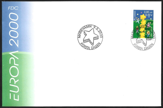 FDC Åland 2000  Eurooppa-merkki  LaPe ÅL 175