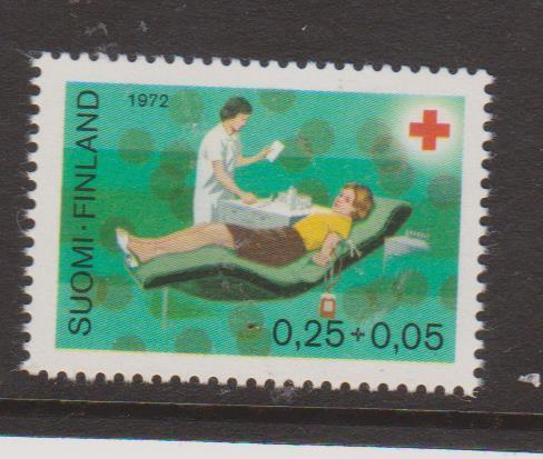 1972 Punainen Risti ( PR ) 0,25+0,05mk ** LaPe 706