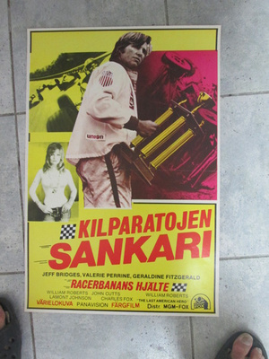KILPARATOJEN SANKARI vanha orig elokuvajuliste !!!