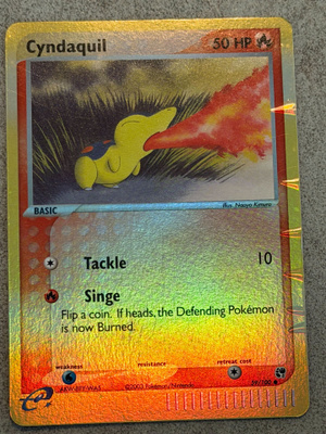 Pokémon Cyndaquil 59/100 Reverse Holo EX Sandstorm 2003