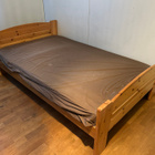 Mäntypuinen sänky ja patja 120 cm - pikkukuva 1