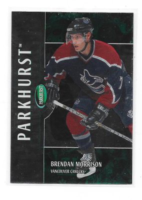 2002-03 Parkhurst #186 Brendan Morrison Vancouver Canucks