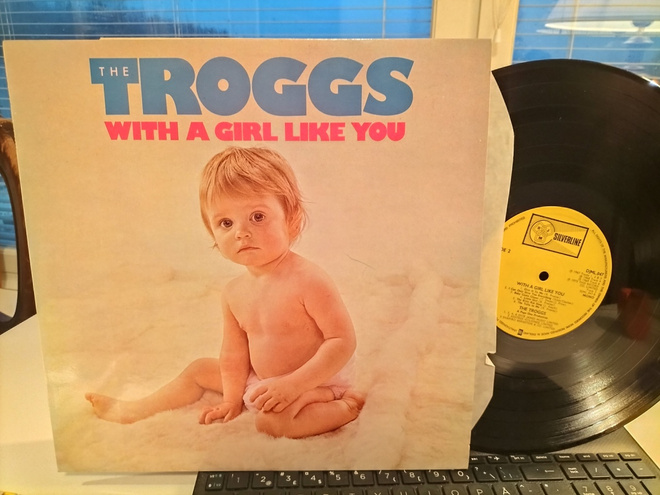 TROGGS, With a girl like you, LP UK -75 HIENO KUNTO !!