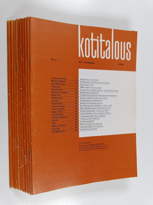 Kotitalous 42. vuosikerta 1978 (10 lehteä)
