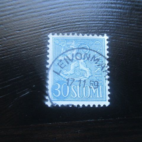 M54 Leijonamerkki 30mk sininen 1956