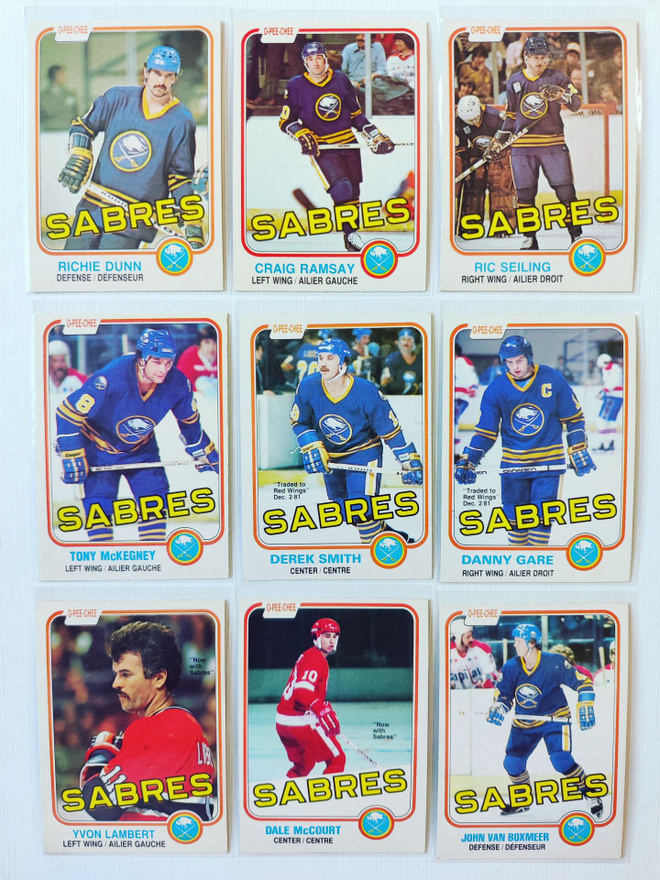 81-82 Opc - Buffalo Sabres 12kpl