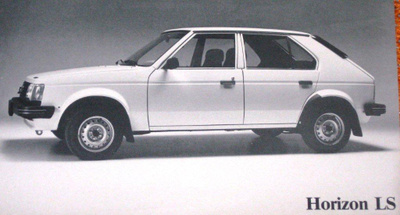 1982 Talbot Horizon LS (1,1-litrainen) esite - KUIN UUSI