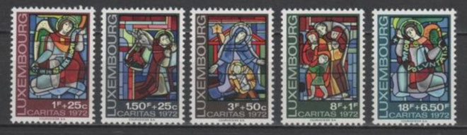 (S0228) LUXEMBOURG, 1972 (CARITAS. Stained Glass Windows)