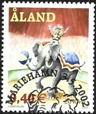 Åland 2002  Eurooppa 0,40 €  EP alareuna LOISTO LaPe 208