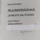 Ilmi Sihvonen : Ruumisräähkä ja muita valituksia (signeer... - pikkukuva 2