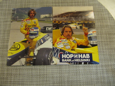 Keke Rosberg 2 postikorttia. Team Williams.